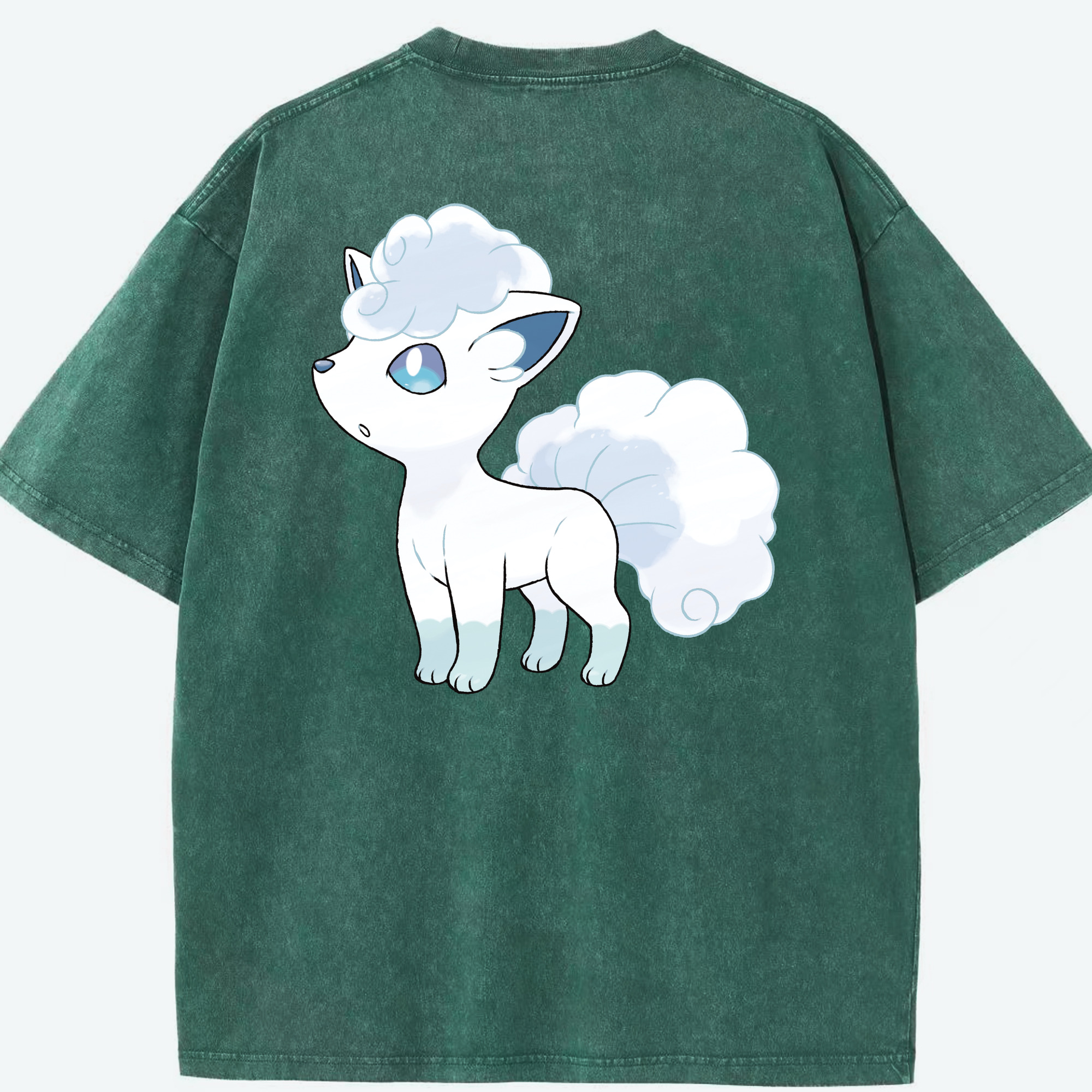 （画像用） ポケットモンスター Pokémon 綿100% ヴィンテージ風 半袖Tシャツ（背面プリント）